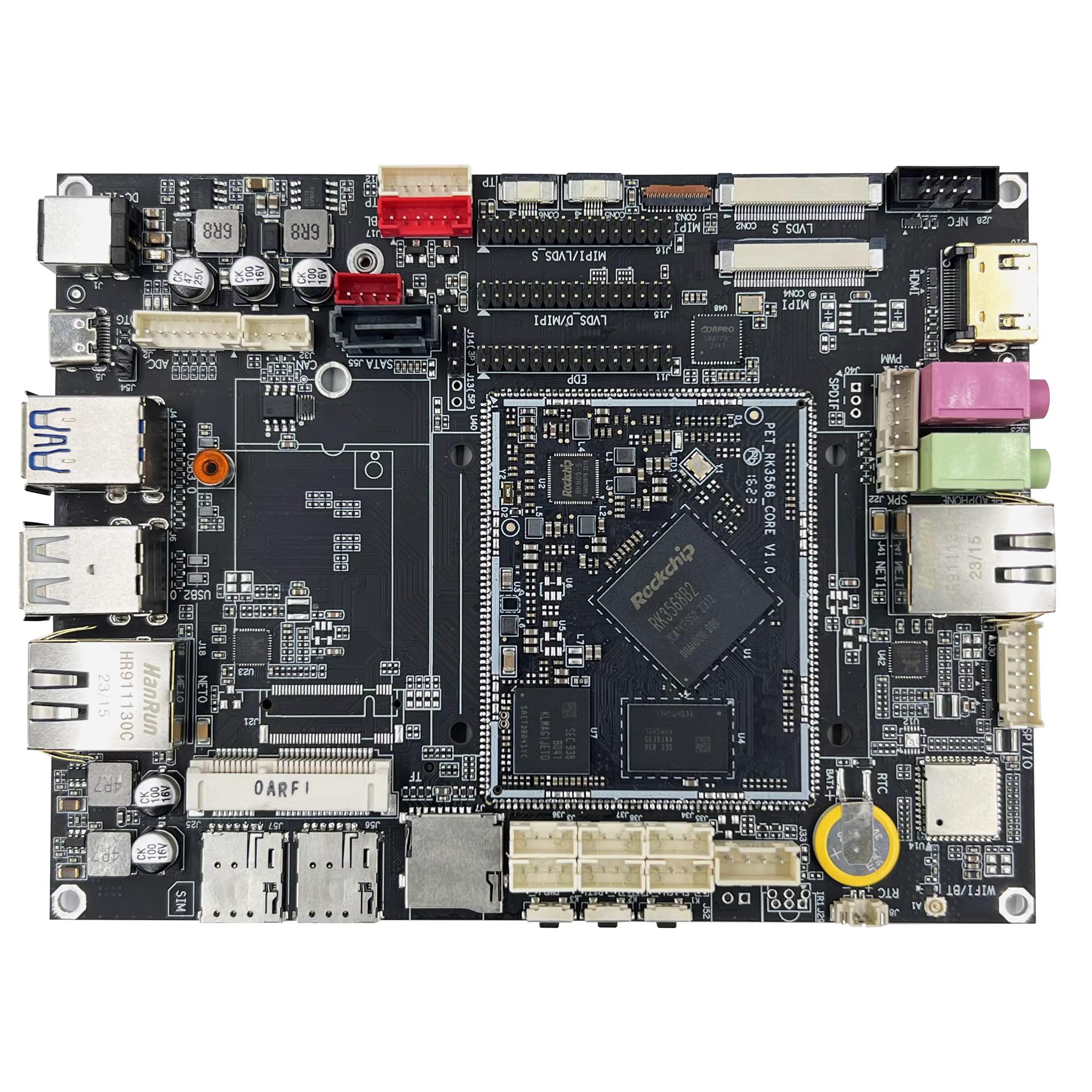 瑞芯微RK3568主板開發板